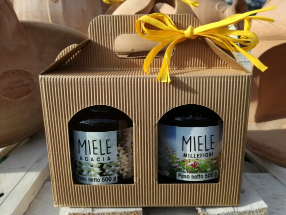 Confezione regalo Miele Acacia e Millefiori.